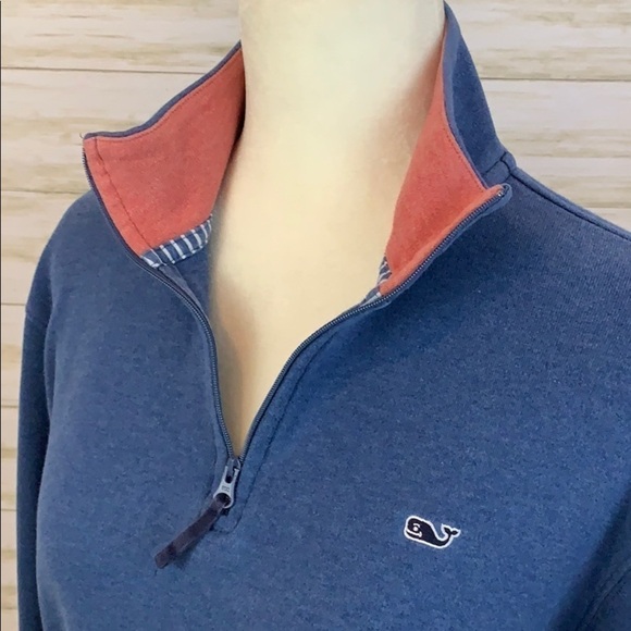 Vineyard Vines Quarter Zip Pullover Sweatshirt - Picture 1 of 7